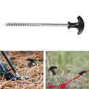 Stainless Steel Outdoor Tent Accessories Spiral T-shape Tent Nail Windproof