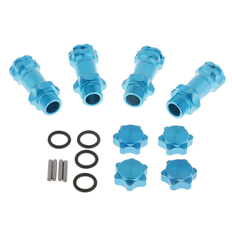 Wheel 17mm Hex Hub 30mm Extension Adapter Combiner for 1/8 HSP RC Car Blue