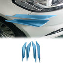 4Pc PP Universal Car Front Bumper Lip Splitter Trim Fin Body Spoiler Cana KAF