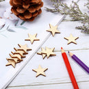 Star Shape Unfinished Wood Pieces, Blank Wood Pieces Wooden Cutouts Ornamen