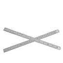 30CM 12"Steel Stainless TOOL Metric Metal Ruler Measurement Double Sided M&E