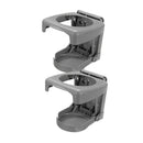 2Pcs Car Folding Fodable Drink Holder Marine Truck Cup Mugs Stand Gray
