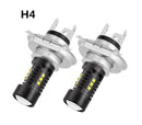 Car LED Bulbs Fog Lights H4 9003 6000K White LED Power Super Bright 2PCS/Set