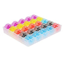 1pc Plastic 25 Single Bobbin Sewing Machine Spools w/ Thread Storage Case