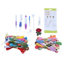 Magic Embroidery Set,Embroidery Stitching Punch Needles Craft Tool Set Comb
