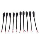 5pcs DC Connectors with Lock Buckle 5.5*2.1mm Male Female Jack Adapter A