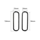 For Ford Mustang 09-13 Carbon Fiber Door A/C Air Vent Frame Cover Trim Stickers