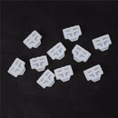 10Pcs Ethernet Hub Port RJ45 Anti Dust Cover Cap Protector Plug White AULJ