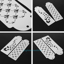 2pcs Wedding Cake Stencils Cake Fondant  Decoration Mold Tool DIY Home Baking