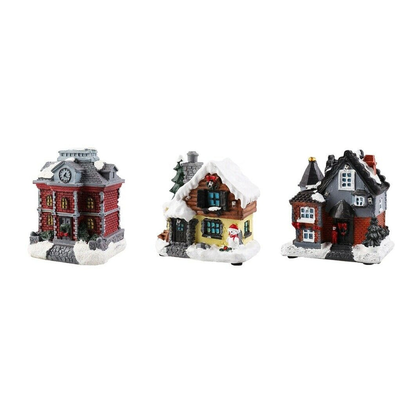 3x Christmas Home Decoration Village Ornament Gift Decoration