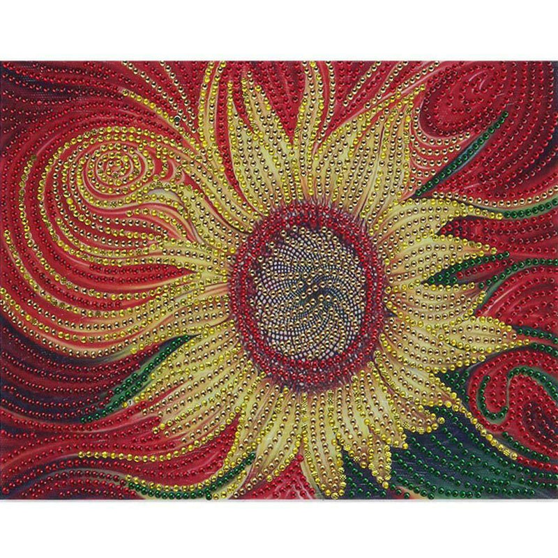 5D DIY Special Shaped Diamond Painting Sunflower Cross Stitch Embroidery