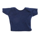 1/6 Blue Loose Round Neck Short T-Shirt Top for 12 Inch Male Action Figures