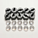 10x 120degree led Lens for 1W 3W High Power LED with screw 20mm Black holder  Kw