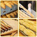Non Stick French Bread Baguette Tray 2 Gutter Tray Bakeware Mold Pan Black