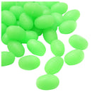 150pcs 10x15mm Green Oval Soft Luminous Fishing Bead Tackle Equipment Float R8I6