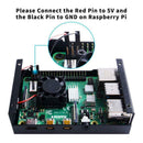Aluminum Alloy Shell Case Cooling Fan Heatsinks Kit for Raspberry Pi 4B