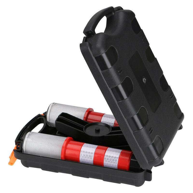 2pcs LED Magnetic Flashlights Roadside Security Emergency Stand Warning Lamps