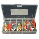 Fishing Bait Set Tied Horse Mouth Sequins Lure Iron Piece Hard Bait 13 Piec
