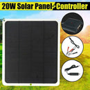 20W 12V Outdoor Car Boat Yacht Solar Panel Trickle Battery Charger Power Durable