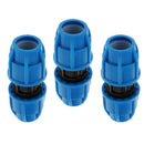 3Pcs Straight Union Valve Garden Hose Quick Connect Fittings for Home Gardening
