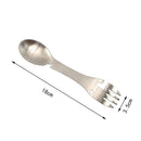 Practical Rust Proof Solid Titanium Fork&Spoon Combo Flatware Tableware for