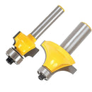 1/8 inch Radius 1/4 Shank Round Over Beading Edging Router Bit + 1/2 Shank Door