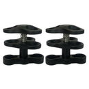 2x Scuba Diving Lights Clamp 3 Holes for Ãâ€ 25mm Ball for Light Arm System