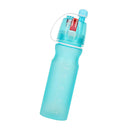 Blue Plastic Water Bottle Spraying Bottle Travel Yoga Camping Cycling 600ml
