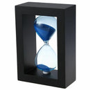 Wooden Frame Hourglass Sand Timer Black Frame Blue Sand ... (Black Frame BluQ2T2