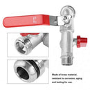Double Valve 90 Degree Water Tap 1/2 inch Brass Faucet Home Outdoor Garden