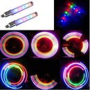 Bike Motorcycle Car Wheel Tire Tyre Valve Cap Spoke 5LED Flash Light Lamp AU