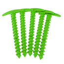 5Pcs/Pack 14.5cm Plastic Tent Peg Nail Tent Stakes for Outdoor Camping Green