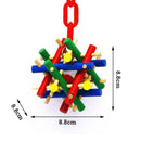 Parrot Toys Bird Ball Stick Cockatiel Perch Budgie Cage NEW Parakeet Supp D D9O2