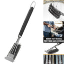 Premium Grill Brush Attached Scraper Sturdy Long BBQ Brush Kitchen Accs