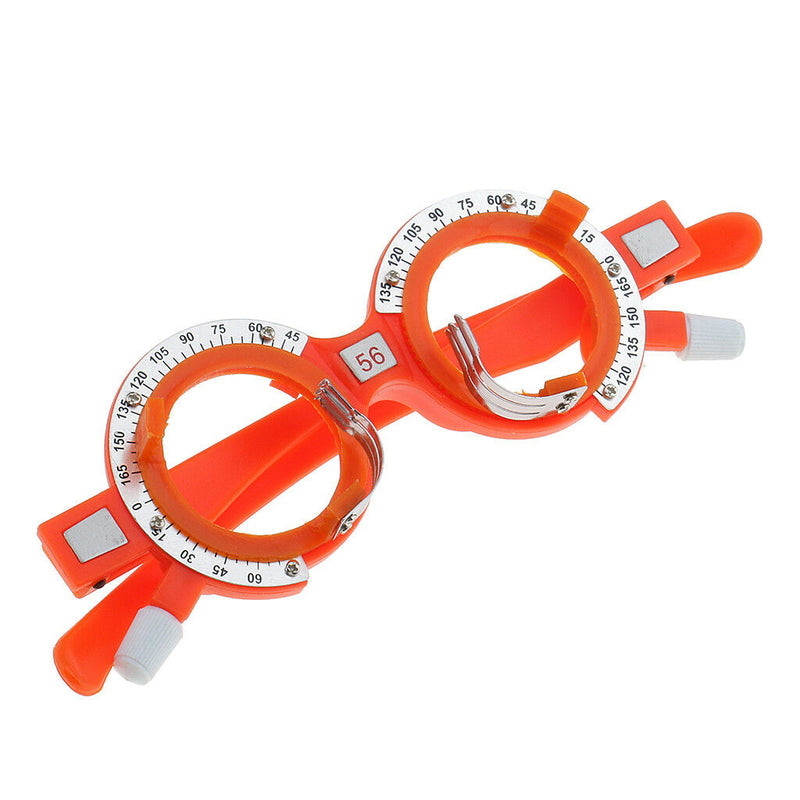 2 Pcs Plastic Optical Trial Lens Frame Eyeglass Optometry Equip 56mm+54mm