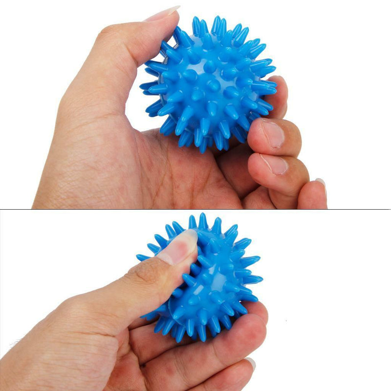 Spiky Massage Ball Reflexology Body Muscle Fitness Stress Relief Blue 55mm