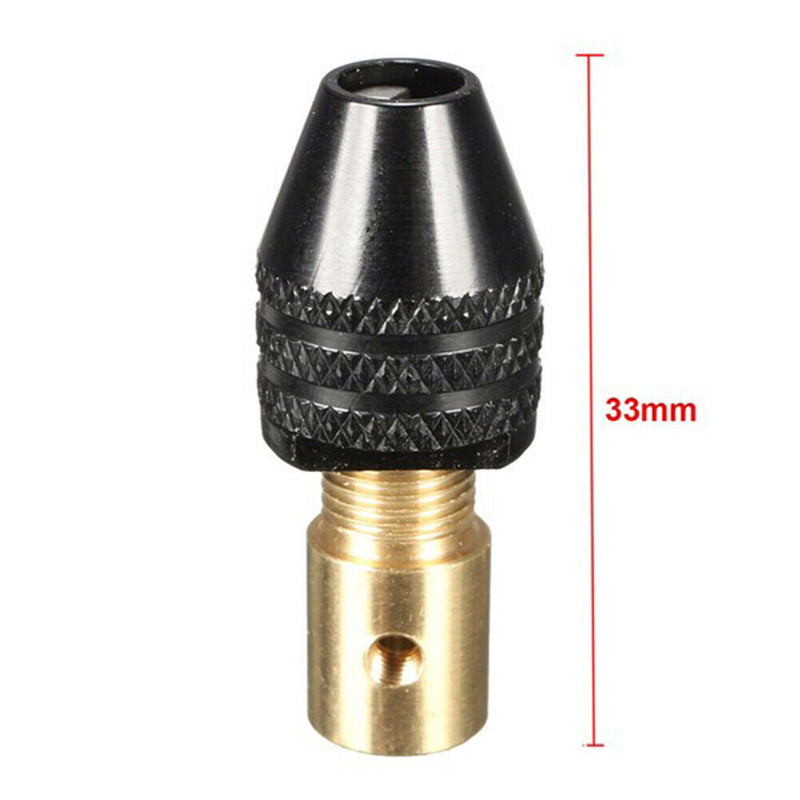 Three-jaw Head Brass Center Shaft Mini Drill Chuck Durable Clamp 0.3-3.5mm
