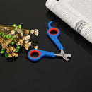 Stainless Steel Pet Nail Toe Scissors Dog Cat Claw Grooming Clipper (Blue)