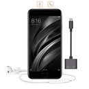 2 in1 Type-C to 3.5mm Headphone Jack Adaptor/Connector Charger, Earphone Au G5M1
