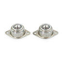 2PCS Base Rolling Work Table Roller Ball Bearing Caster Wheel with 2 holes Kd -Q