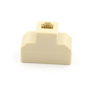 1PC RJ11 Splitter 3 Way Adapter 1 M to 3 F RJ-11 6P4C Phone Jack Splitter -Q