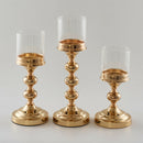 Light Candle Holder Wedding Party Table Centerpiece Candlestick Golden S