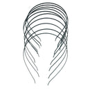 10Pcs 3mm Blank Headbands Metal Hair Band Lots DIY Accessories Black