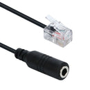 1PC Phone Adapter rj11 to 3.5 female Adapter Convertor Cable PC Computer He