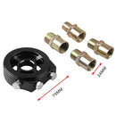 Oil Pressure Gauge Filter Sandwich Adapter Plate for 1/8 Npt Temperature Se F7R3