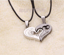 Women Her And His Stainless Steel Couples Pendant Heart Love You Chain Necklace!