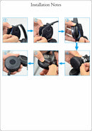 Soft Cushion Ear Pad For Sony MDR-NC7 Noise Canceling HiFi Headphone Black