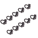10pcs Stainless D Shape Adjustable Shackle Paracord Bracelet Buckle Black