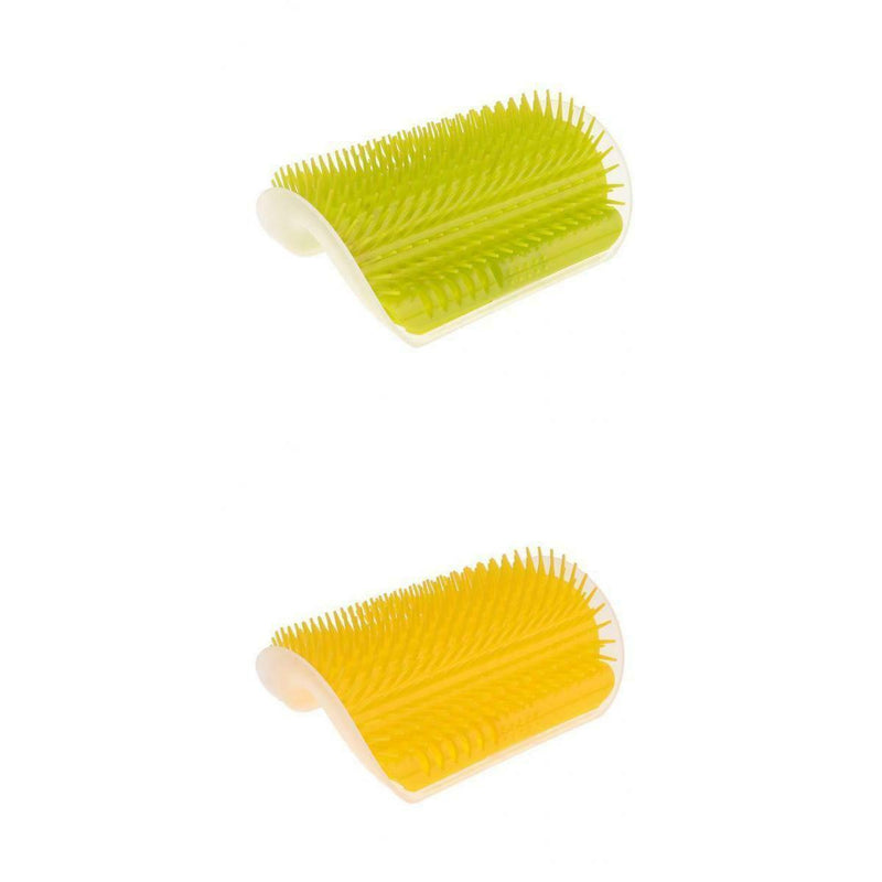 2-pack Pet Dog Cat Kitten Self Groomer Grooming Brush w/ Catnip Eco-friendly