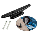 152mm / 6" Marine Black Nylon Cleat Flat Top